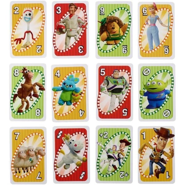 Uno Toy Story 4 kortspel - Mattel-spel - 2 till 10 spelare - från 7 år och uppåt