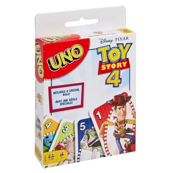 Uno Toy Story 4 kortspel - Mattel-spel - 2 till 10 spelare - från 7 år och uppåt