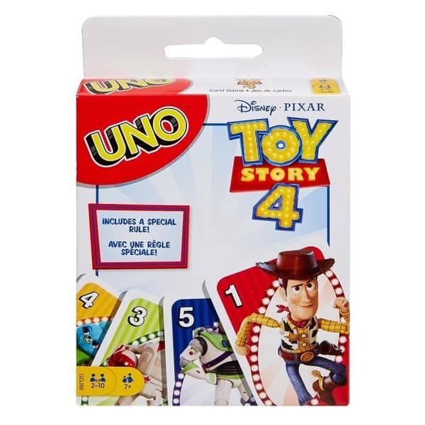Uno Toy Story 4 kortspel - Mattel-spel - 2 till 10 spelare - från 7 år och uppåt