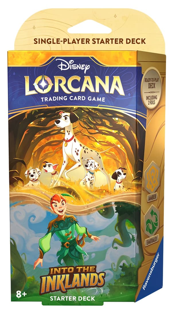 Disney Lorcana Into The Inklands Starter Deck Amber & Emerald