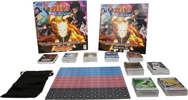 Naruto Shippuden brädspel - TOPI-SPEL - 30 min - 2 spelare eller fler - Röd