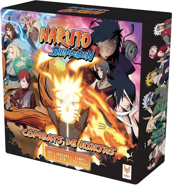 Naruto Shippuden brädspel - TOPI-SPEL - 30 min - 2 spelare eller fler - Röd