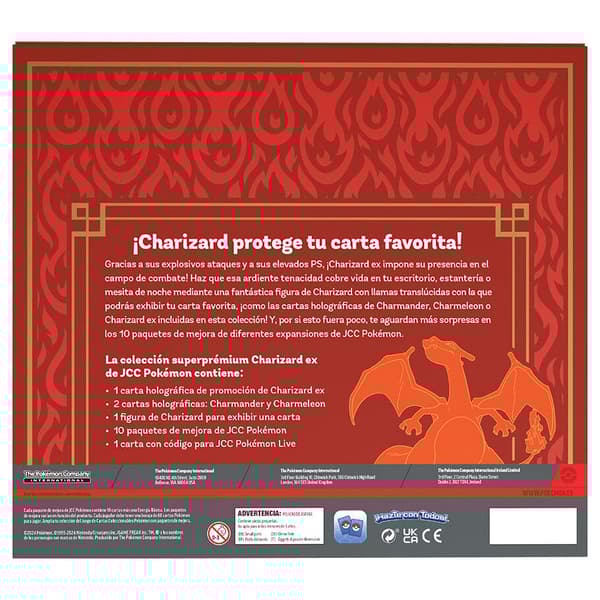 English Pokemon Charizard collectible card game case