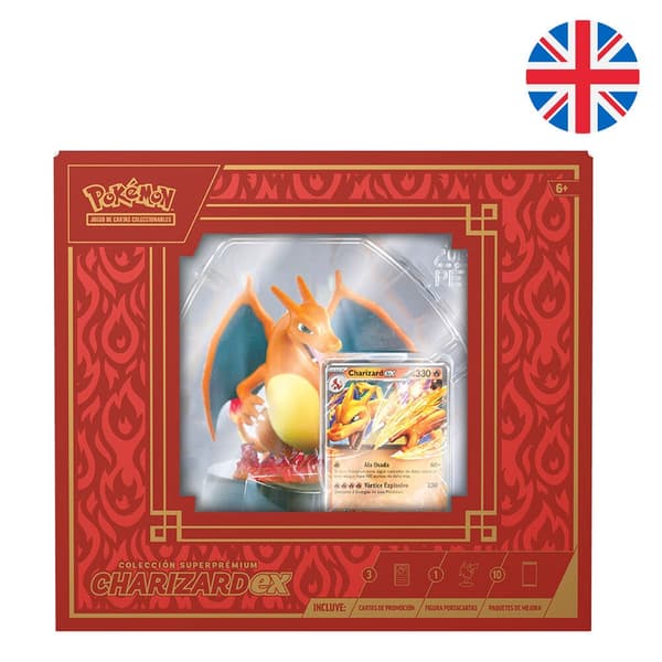 English Pokemon Charizard collectible card game case