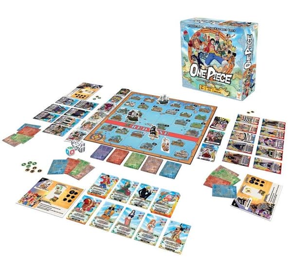 One Piece strategibrädspel - TOPI-SPEL - 90 bitar - 2 spellägen - Haki-kort