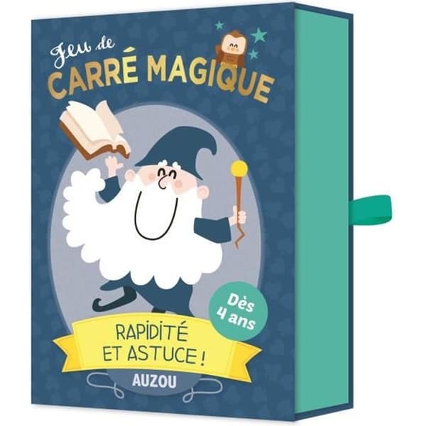 Kortspel - MAGIC SQUARE - från 4 år - pedagogiska barnleksaker, fart, trick
