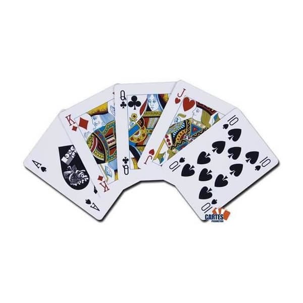 Long Life Ramino Box - NTP - 2 kortlekar med 54 röda och blå kort 100% plast - pokerformat - 4 standardindex