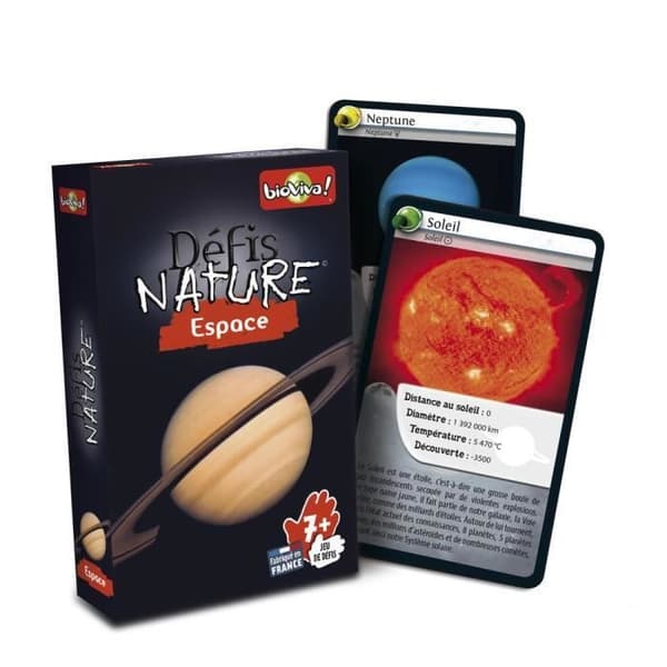 BIOVIVA Défis Nature - Space - Kortspel för barn från 7 år