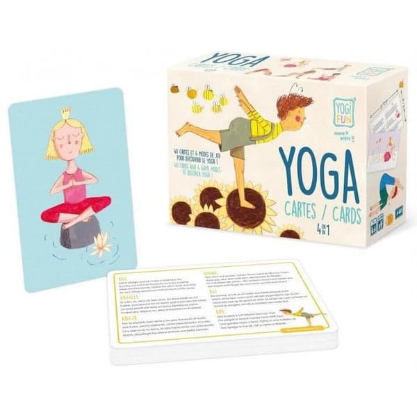 4 i 1 Yogaspel - BUKI FRANCE - För barn - Flerfärgad - Blå