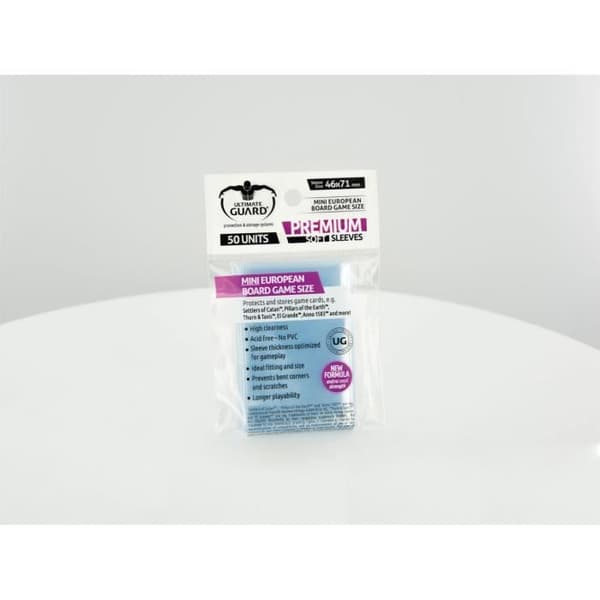 Premium Sleeves för europeiska brädspel i småformat - Ultimate Guard - 50 ärmar