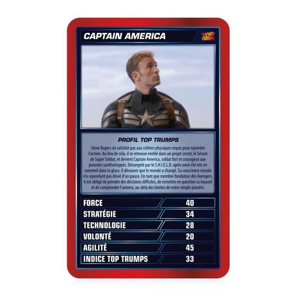 Top Trumps Cinematic Universe kortspel - MARVEL - Vinnande drag - 30 kort - 10 min