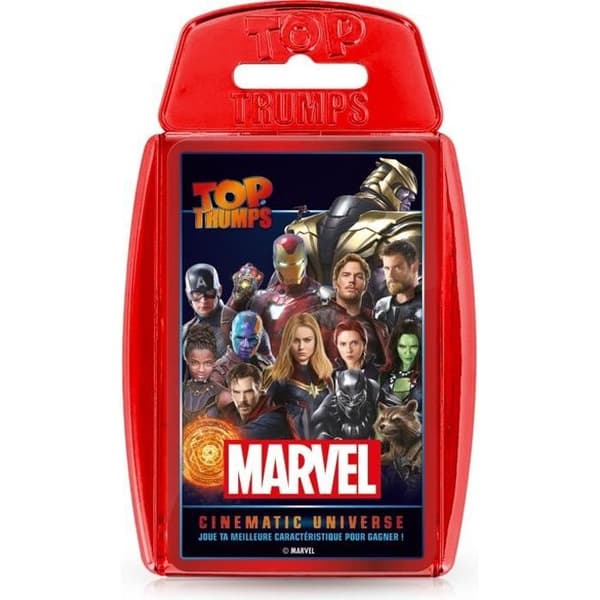 Top Trumps Cinematic Universe kortspel - MARVEL - Vinnande drag - 30 kort - 10 min