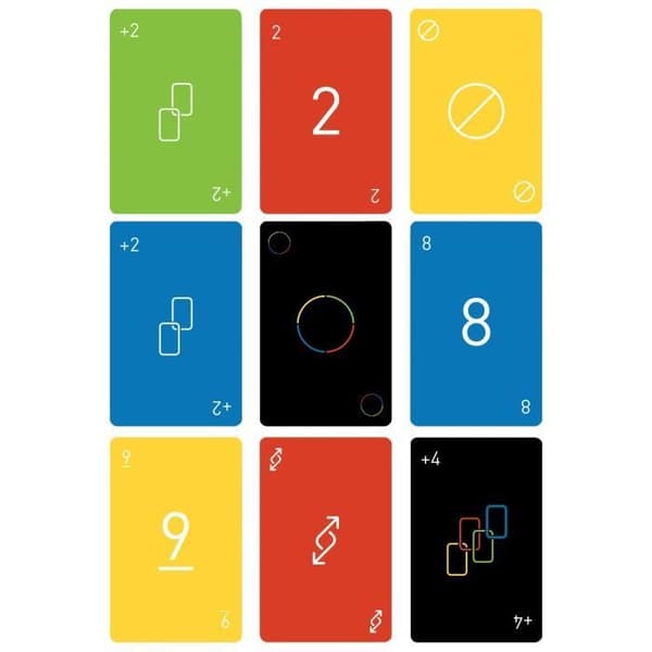 Uno Minimalist Card Game - Mattel Games - från 7 år och uppåt - 2 spelare eller fler - 15 min