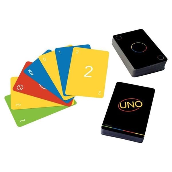 Uno Minimalist Card Game - Mattel Games - från 7 år och uppåt - 2 spelare eller fler - 15 min