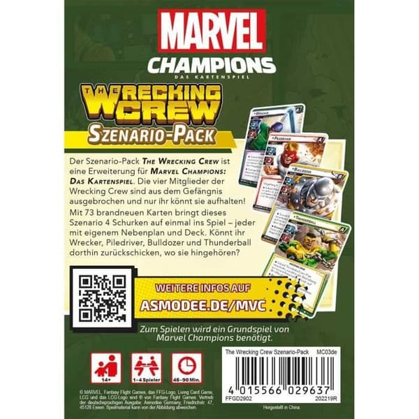 ASMODEE MARVEL CHAMPIONS THE KORTSPEL - THE WRECKING CREW, SZENA