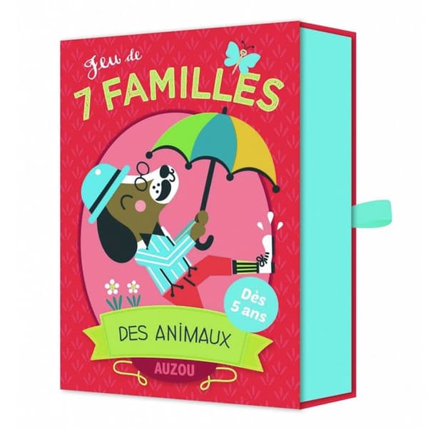 Spel med 7 djurfamiljer - Unikt - Spelkort - Barn - Från 5 år - Originalillustrationer