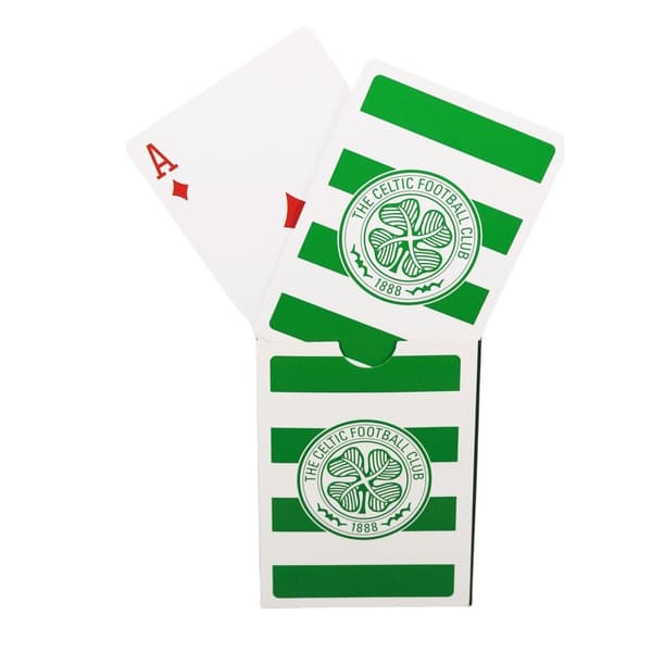 Celtic FC Striped Playing Card Deck Green/White One Size