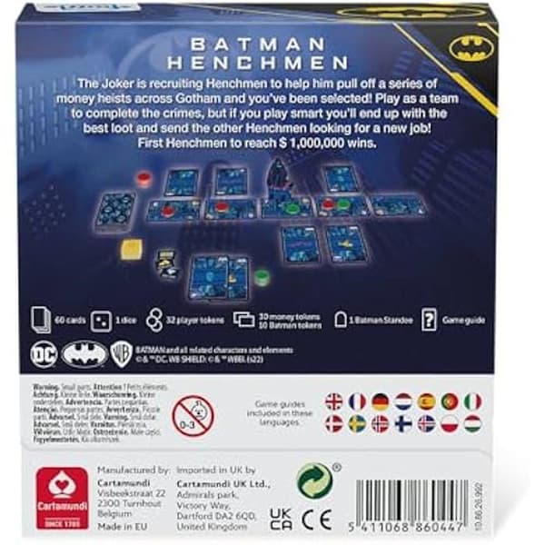 Kortspel - BLANDA - Shuffle Batman Lakejer - 2 till 4 spelare - Från 8 år - Flerspråkig