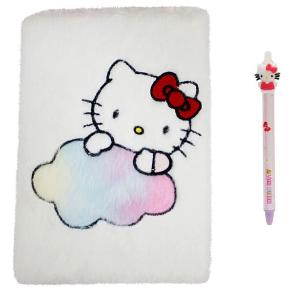 Cyp Brands Hello Kitty plysch anteckningsbok och pennuppsättning