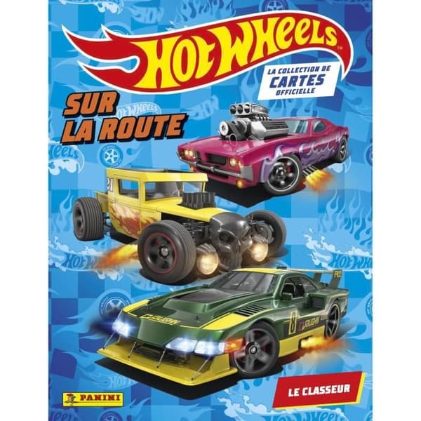 Startpaket - PANINI - Hot Wheels TC - Pärm + 2 fickor + 1 EL-kort - 12 klistermärken
