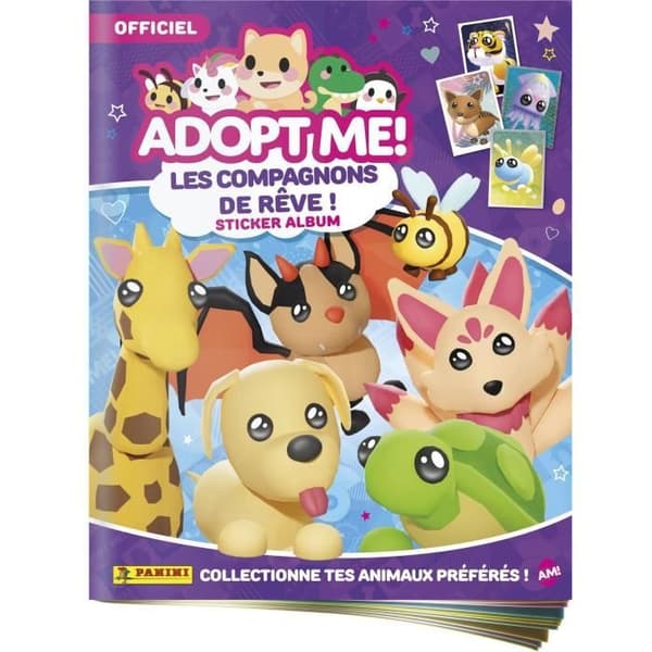 Startpaket - PANINI - Adoptera mig! Roblox - Album + 2 ärmar - 1 kort i begränsad upplaga - 10 klistermärken