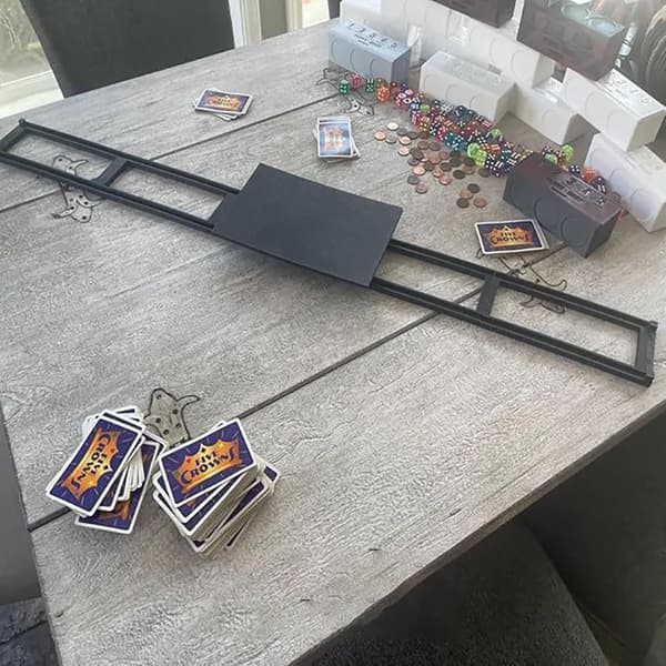 INF Game Glider för kort, bärbart kortspel Svart