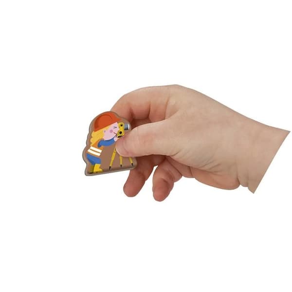 Magnéti'Book Fordons från Byggarbetsplatsen - Magnetiskt Utbildningsspel 50 Magneter + 18 Modeller - Kartongleksak FSC - Från 3 År