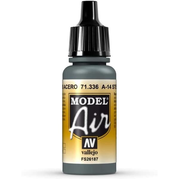 Vallejo VAL71336 Model Air 17ml-A-14 Stålgrå
