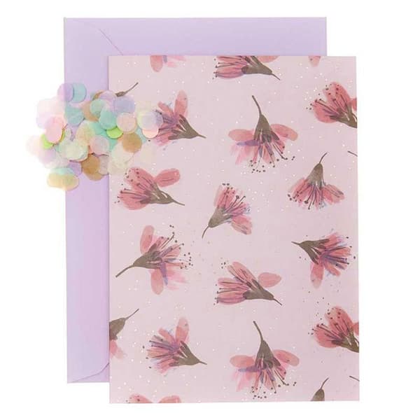 DIY Personalisera ditt blommiga kort - Körsbärsblommor