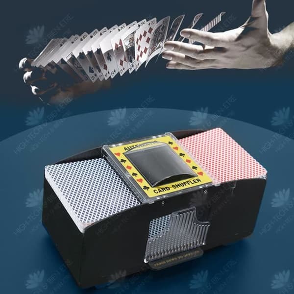 HTBE® Automatic Shuffler Poker Brädspel Poker Spelkort Plast Poker Shuffler 2 par staplar