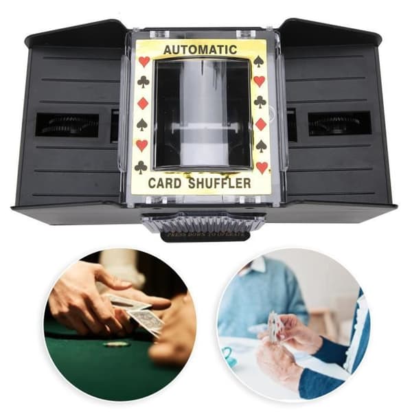 ARAMOX Poker Card Shuffler Card Shuffler Automatisk batteridriven spelkortshufflermaskin för