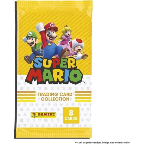 Fettpack - PANINI - SUPER MARIO - 2 ärmar - 52 kort