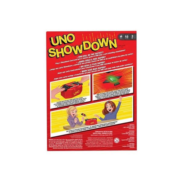 UNO Showdown-kortspel - MATTEL - Röd - 7 år och uppåt - Inomhus - 2 eller fler spelare - 10 min