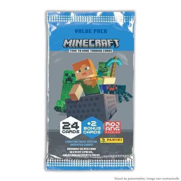 Samlarkort - PANINI - Minecraft - Flerfärgad - Blå - Barn