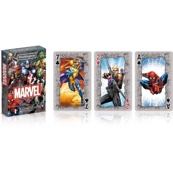Game of 54 Marvel-kort - WADDINGTONS - Avengers - För vuxna och barn från 3 år och uppåt