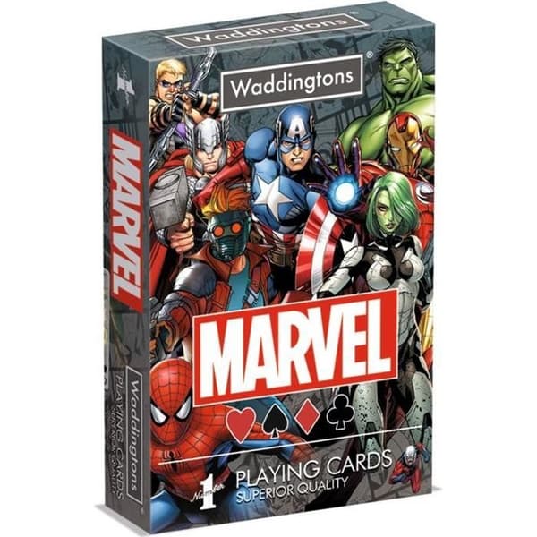 Game of 54 Marvel-kort - WADDINGTONS - Avengers - För vuxna och barn från 3 år och uppåt