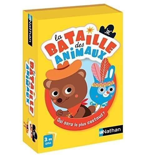 Kortspel - NATHAN - Slaget om djuren - Roliga djur - från 3 år och uppåt