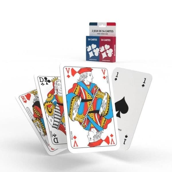 Kortlek med 54 kort x2 - Rami Ducale Ecopack
