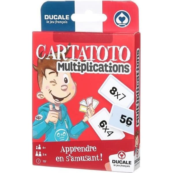 DUCALE kortspel - Multiplikationer - Märke DUBUISSON - För barn från 6 år och uppåt