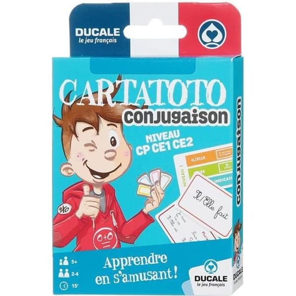 Pedagogiskt kortspel - Ducale - Konjugation - Eco-format