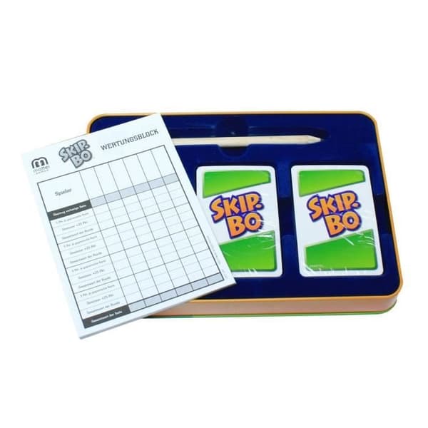 Brädspel - MATTEL - SKIP BO Deluxe - Blandat - Grönt - Från 7 år