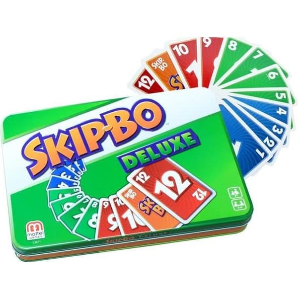 Brädspel - MATTEL - SKIP BO Deluxe - Blandat - Grönt - Från 7 år