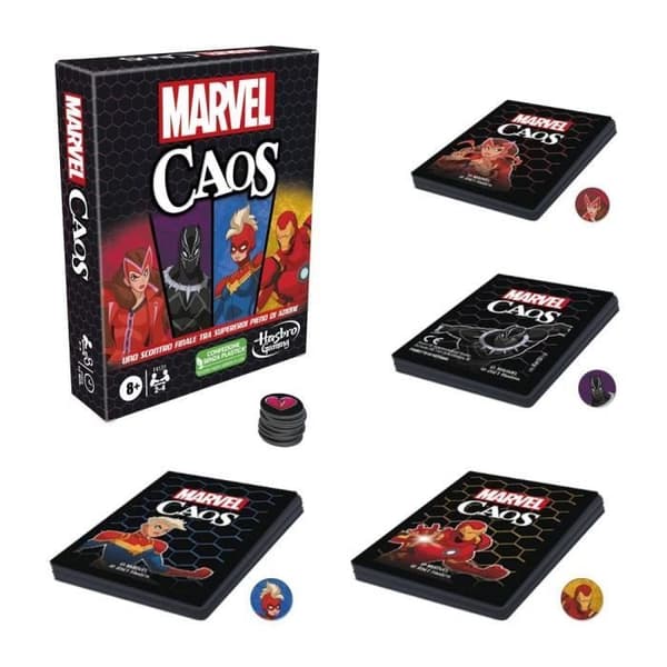 Marvel Chaos kortspel - HASBRO GAMING - Lätt att lära sig - Från 8 år
