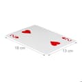 Miniatyrbild 4 av 6: Relaxdays Jumbo Pokerkort 54 Vattentäta XXL Plast Spelkort Flerfärgade 18 x 13 cm 10023627
