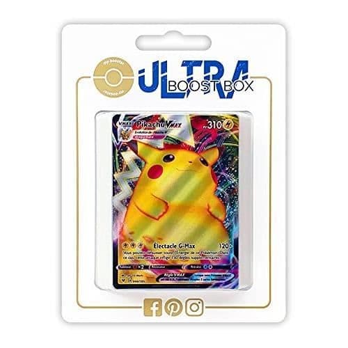 Pokémonkort PIKACHU VMAX 44-185 FULL ART - ULTRABOOST X SWORD AND SHIELD 4 VOLTAGE - MY-BOOSTER - Gul