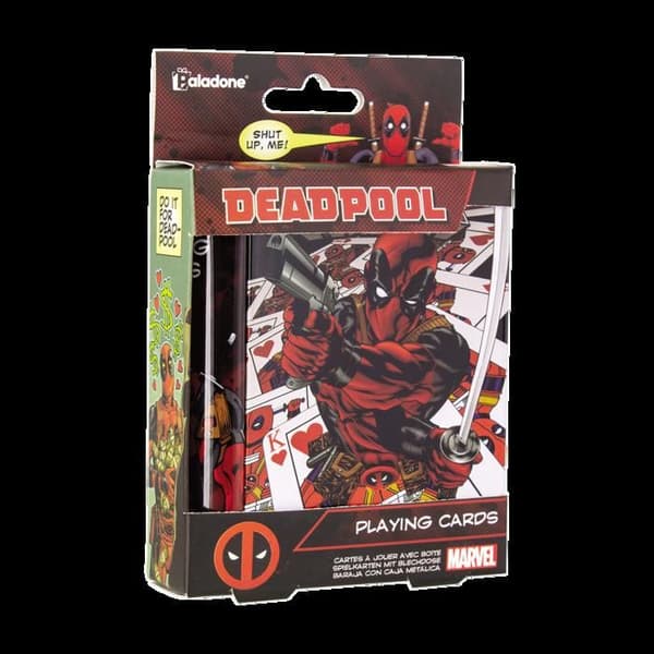 Kortspel - Marvel Deadpool - Röd - Närbild - Kartong-Metal - 2 eller fler spelare