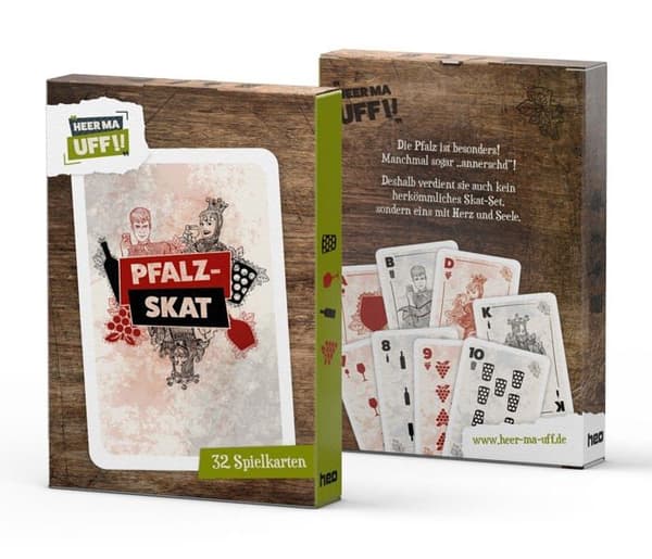 Spelkort - spelkorthållare - spelkorthållare anteckningsbok Heer ma uff!! - HEO01020 - Packet staffli