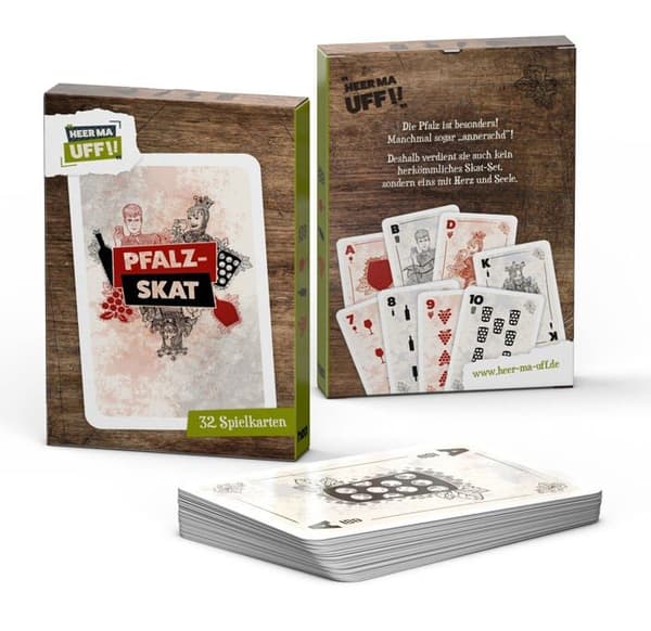 Spelkort - spelkorthållare - spelkorthållare anteckningsbok Heer ma uff!! - HEO01020 - Packet staffli