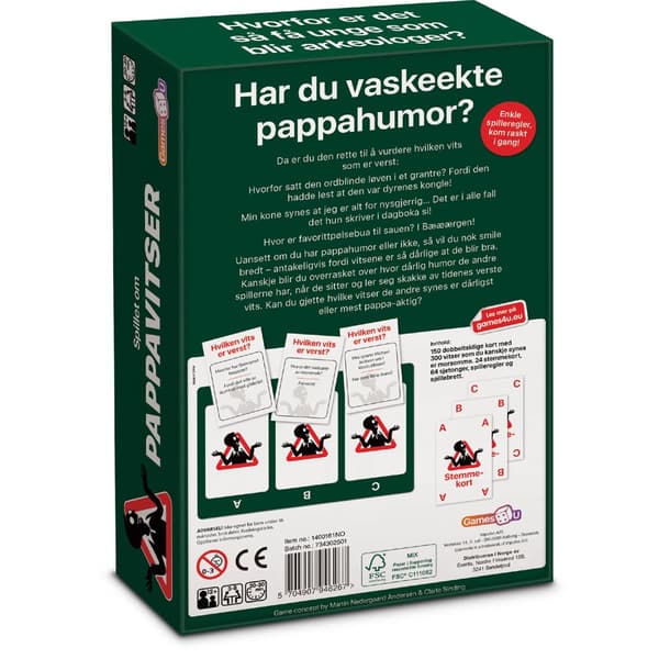 Dad Jokes Spelet om Pappavitser (NO)