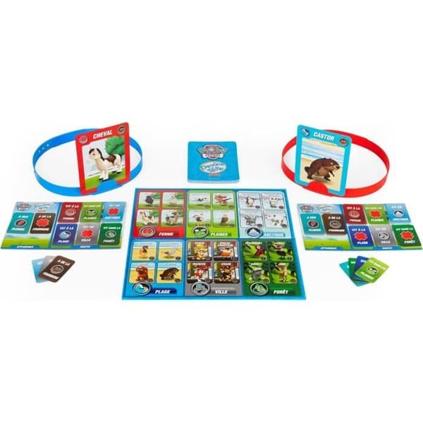 Gissa huvudet Paw Patrol, brädspel, pannband och gåtor, fransk version, barnspel för 4-åringar